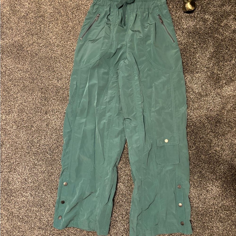 Movement Dark Green Ruched Trousers